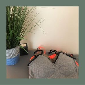 pack of 3 seamless removable padded sports bras